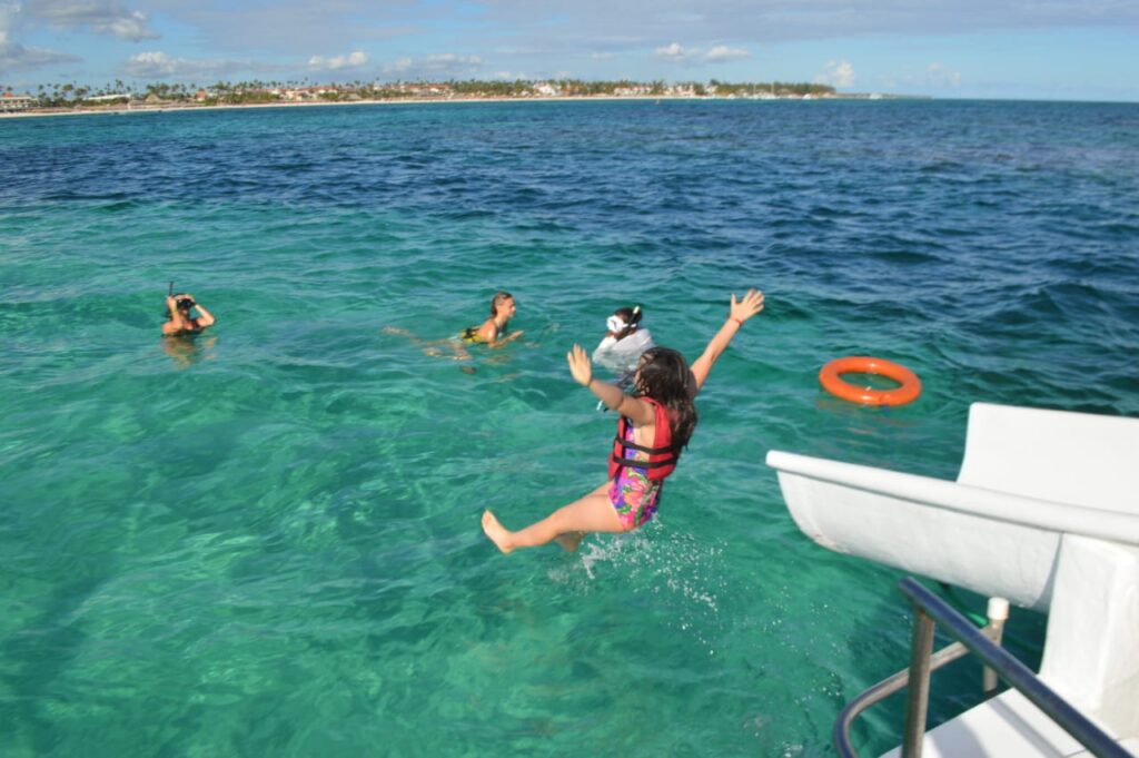 party boat slide